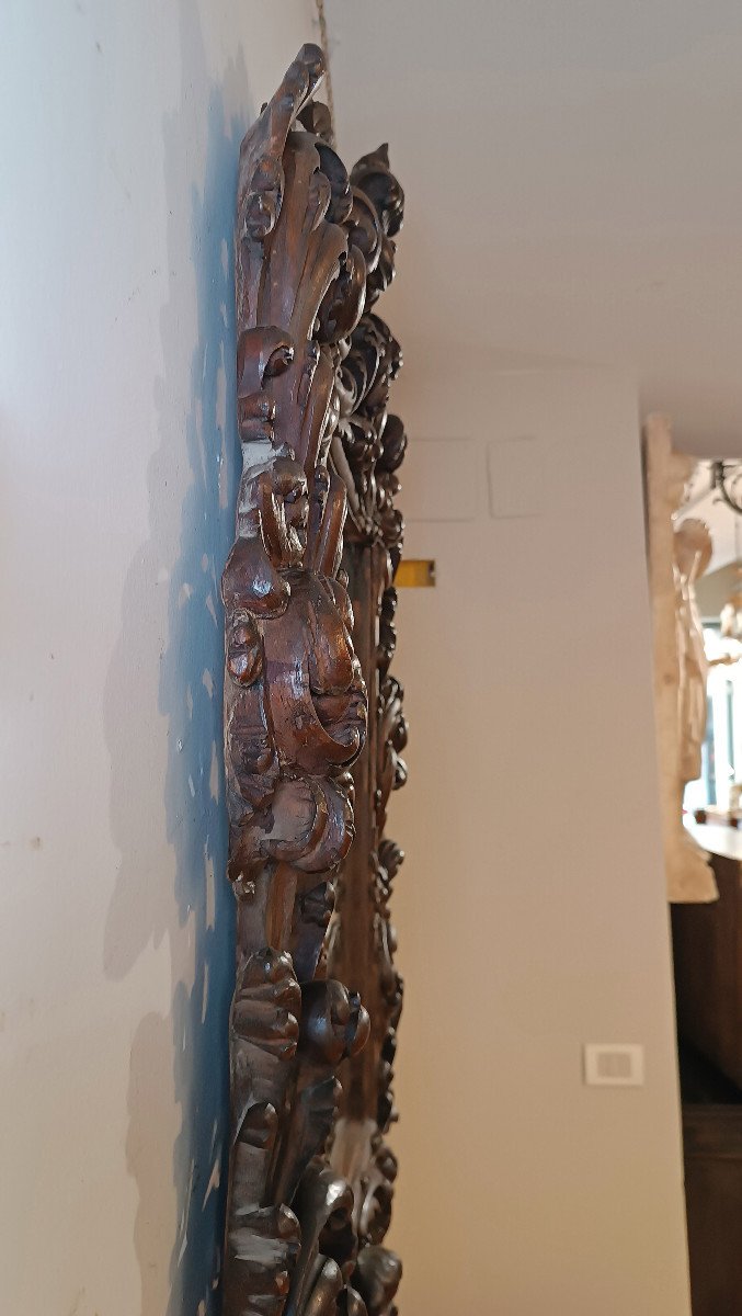 Late 17th Century Louis XIV Mirror In Walnut -photo-8