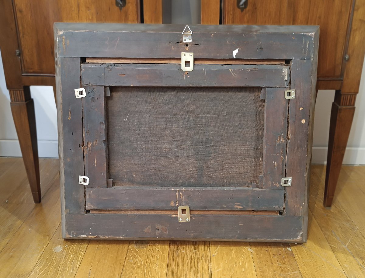 Late 18th Century Painting With A Battle Scene -photo-6