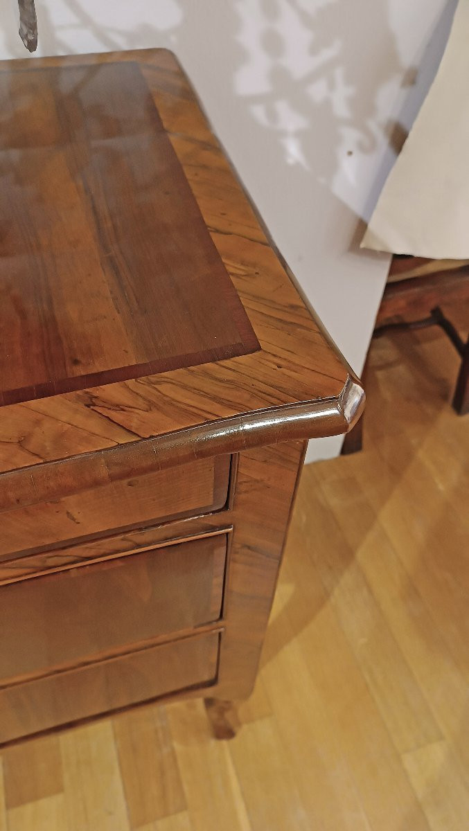 COMMODE PLAQUEE LOUIS XV MILIEU DU 18ème SIECLE-photo-8