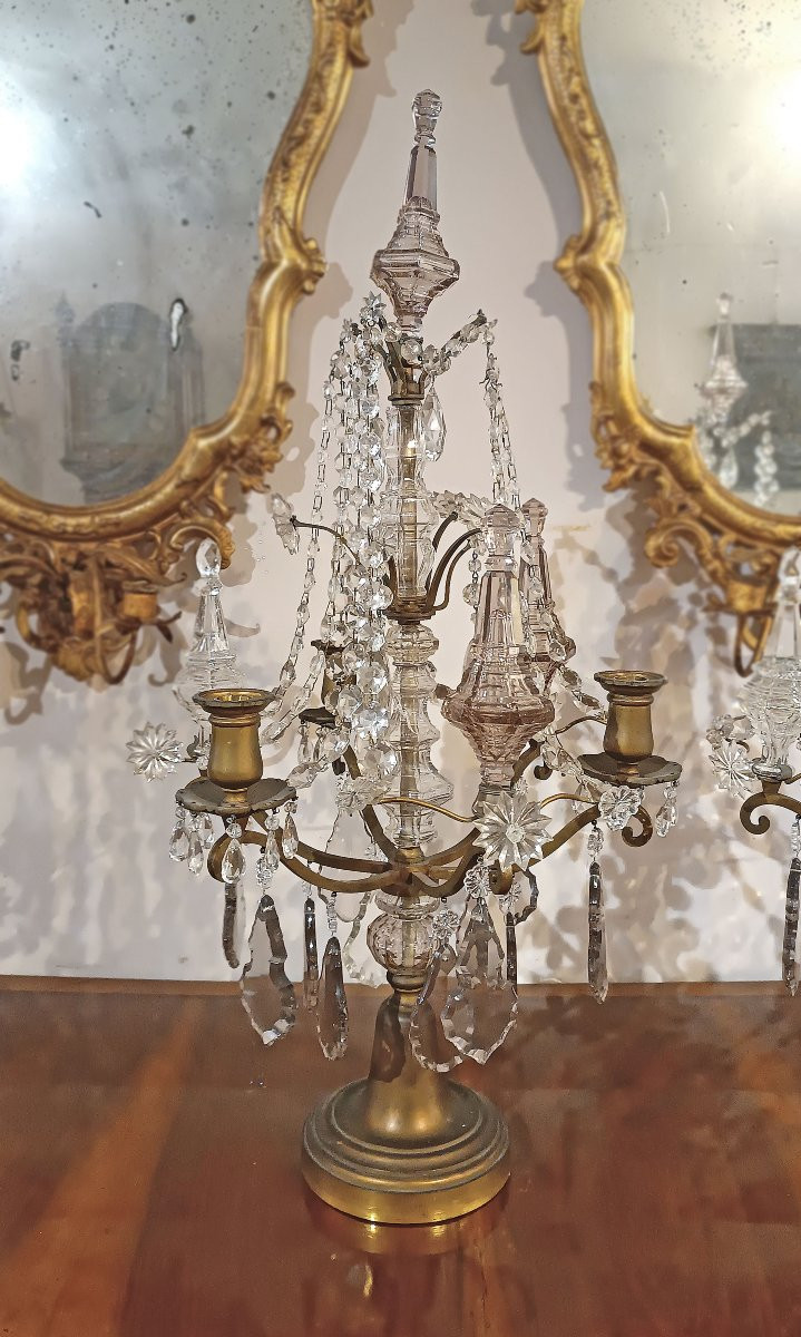 Mid-19th Century Pair Of Neoclassical-style Girandoles-photo-2