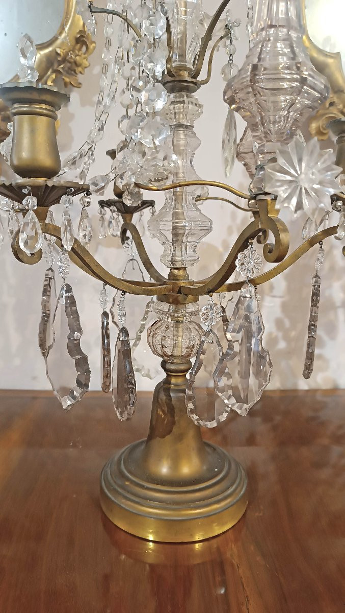 Mid-19th Century Pair Of Neoclassical-style Girandoles-photo-4