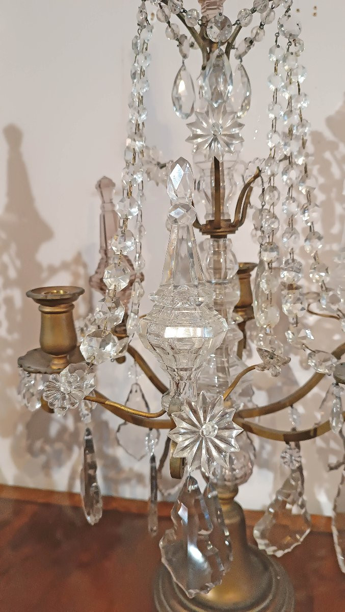 Mid-19th Century Pair Of Neoclassical-style Girandoles-photo-1