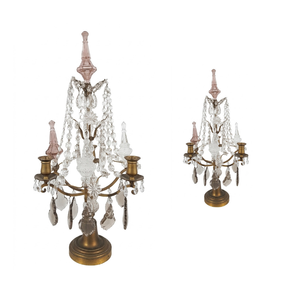 Mid-19th Century Pair Of Neoclassical-style Girandoles