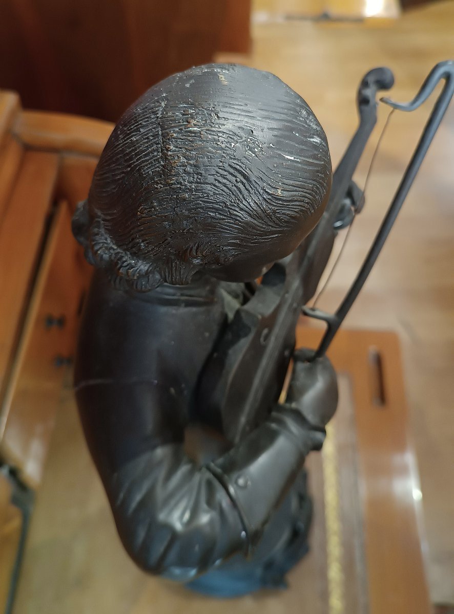 Late 19th Century Bronze Sculpture Portrait Of Mozart -photo-8