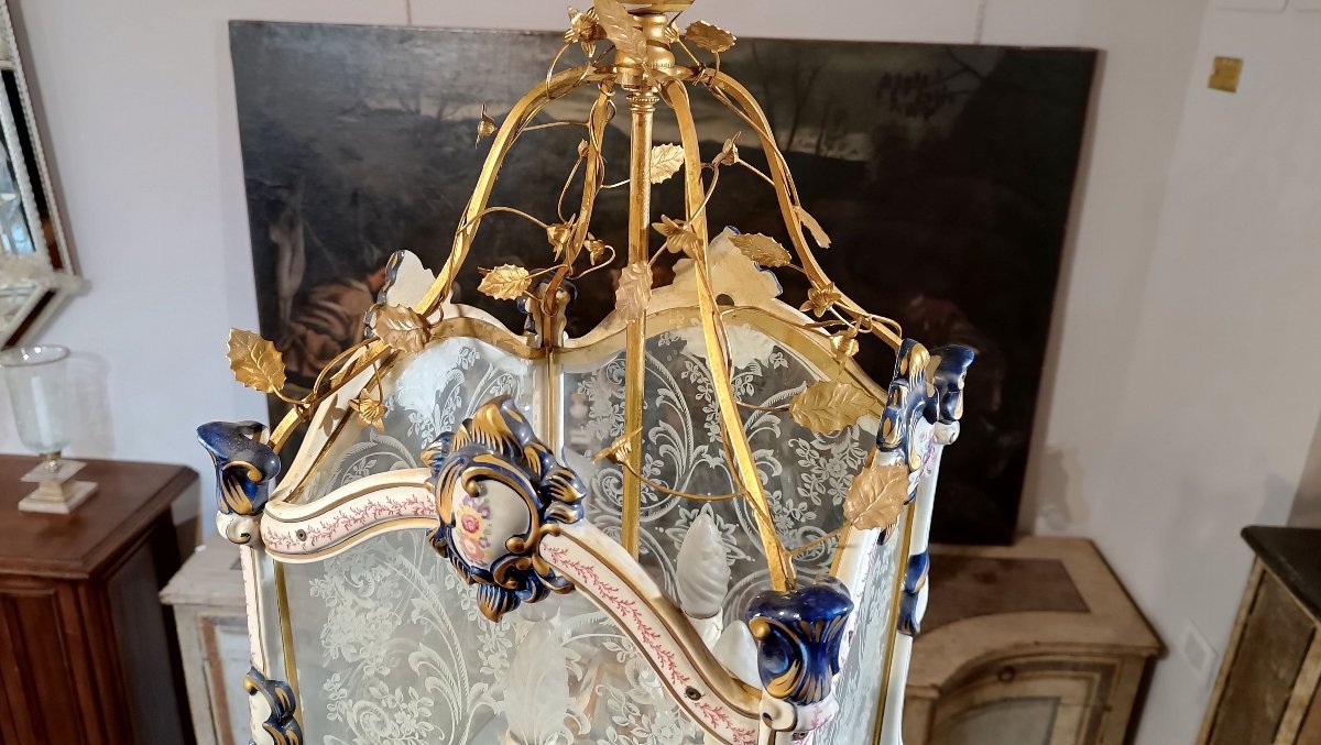 LANTERNE NAPOLÉON III MILIEU DU 19ème SIÈCLE-photo-2