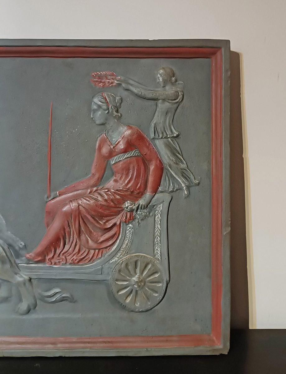 18th Century Stucco Bas-relief With The Triumph Of Ariadne-photo-2