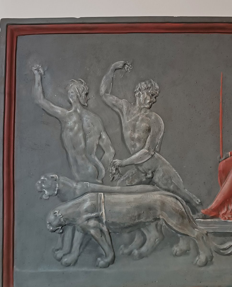 18th Century Stucco Bas-relief With The Triumph Of Ariadne-photo-4