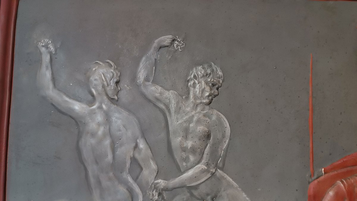 18th Century Stucco Bas-relief With The Triumph Of Ariadne-photo-1