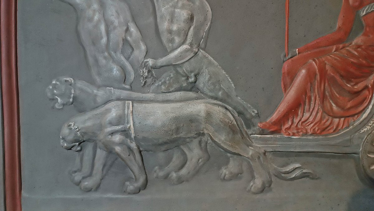 18th Century Stucco Bas-relief With The Triumph Of Ariadne-photo-2