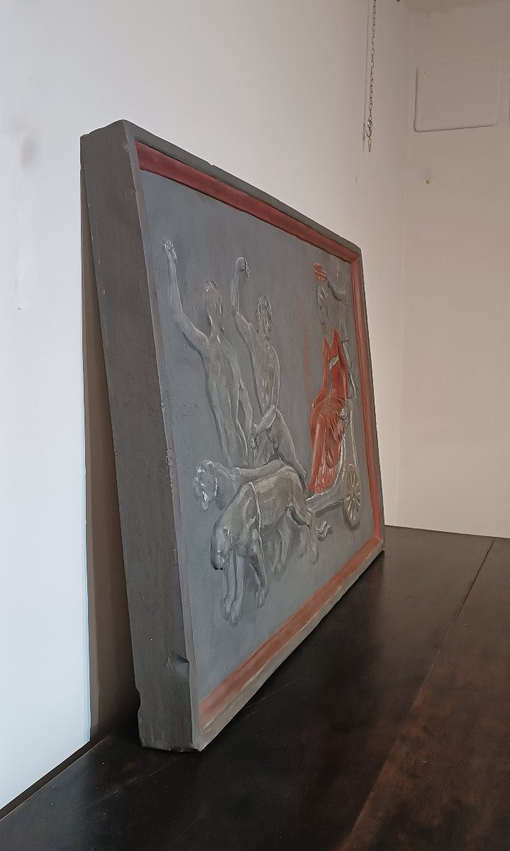 18th Century Stucco Bas-relief With The Triumph Of Ariadne-photo-4