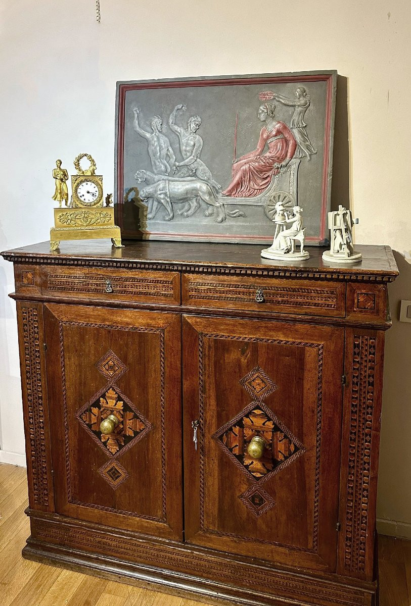 18th Century Stucco Bas-relief With The Triumph Of Ariadne-photo-6