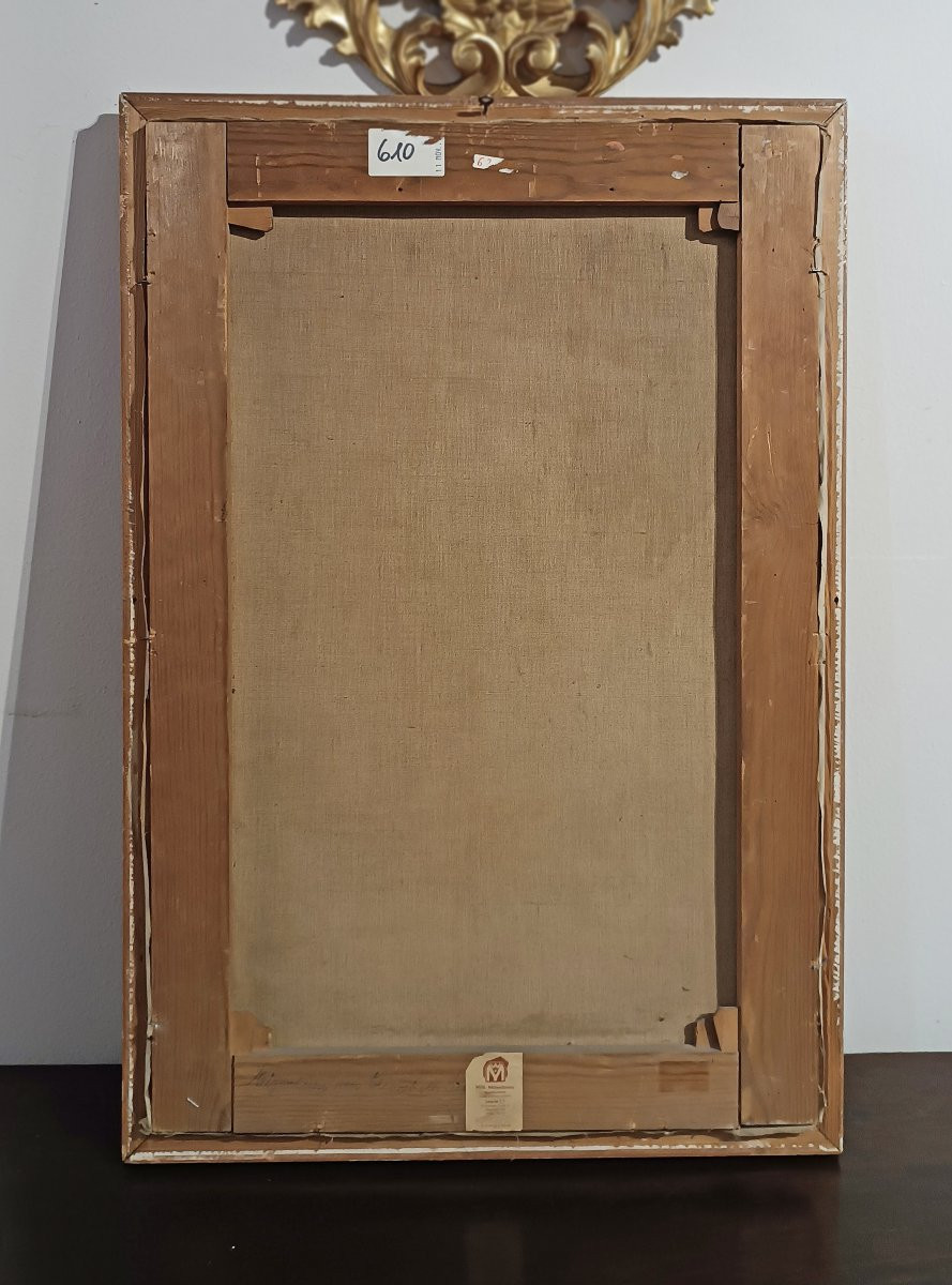 TABLEAU REPRÉSENTANT UNE VUE NAPOLITAINE PREMIÈRE MOITIÉ DU 19ème SIÈCLE-photo-5