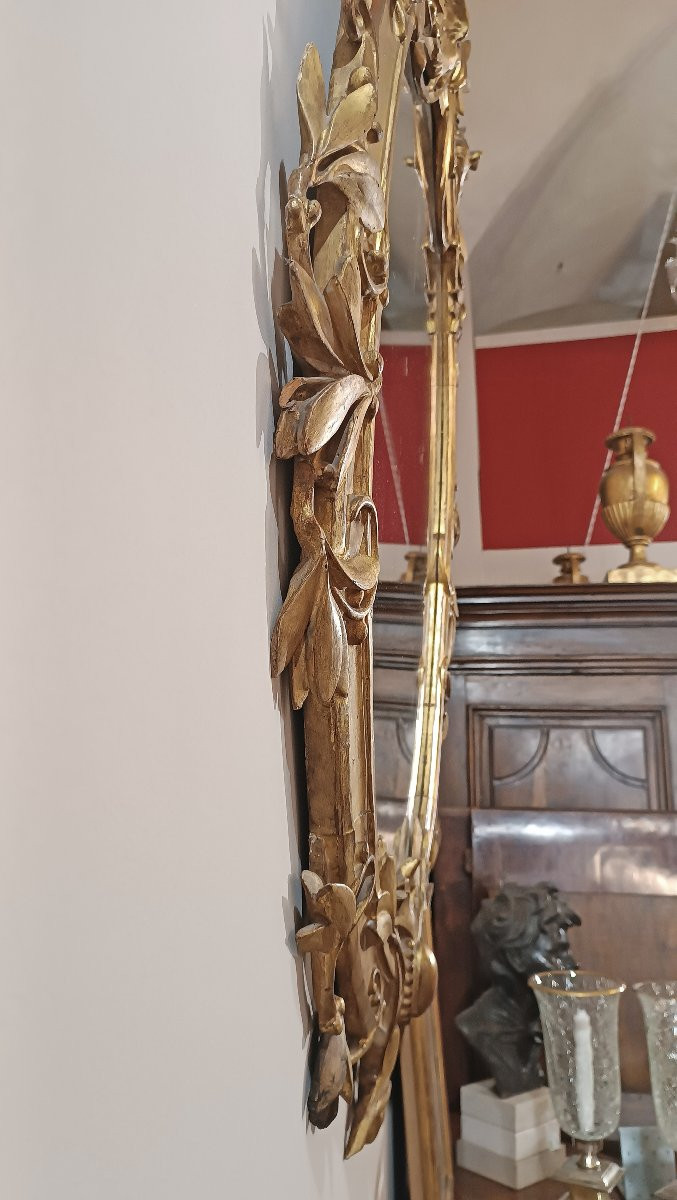 Late 18th Century Neoclassical Gilt Mirror-photo-4