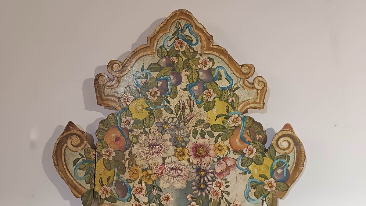 Mid-19th Century Pair Of Painted Panels-photo-4