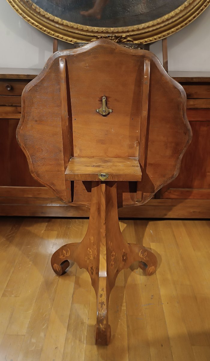 Early 19th Century Charles X Inlaid “sail” Table-photo-2