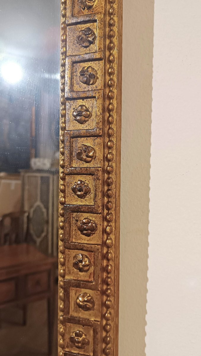Late 18th Century Gilded Neoclassical Mirror-photo-3