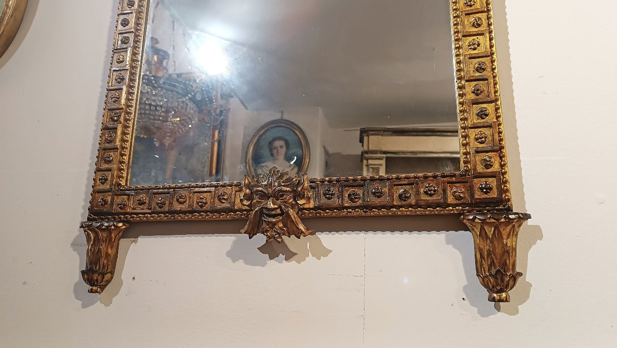 Late 18th Century Gilded Neoclassical Mirror-photo-4
