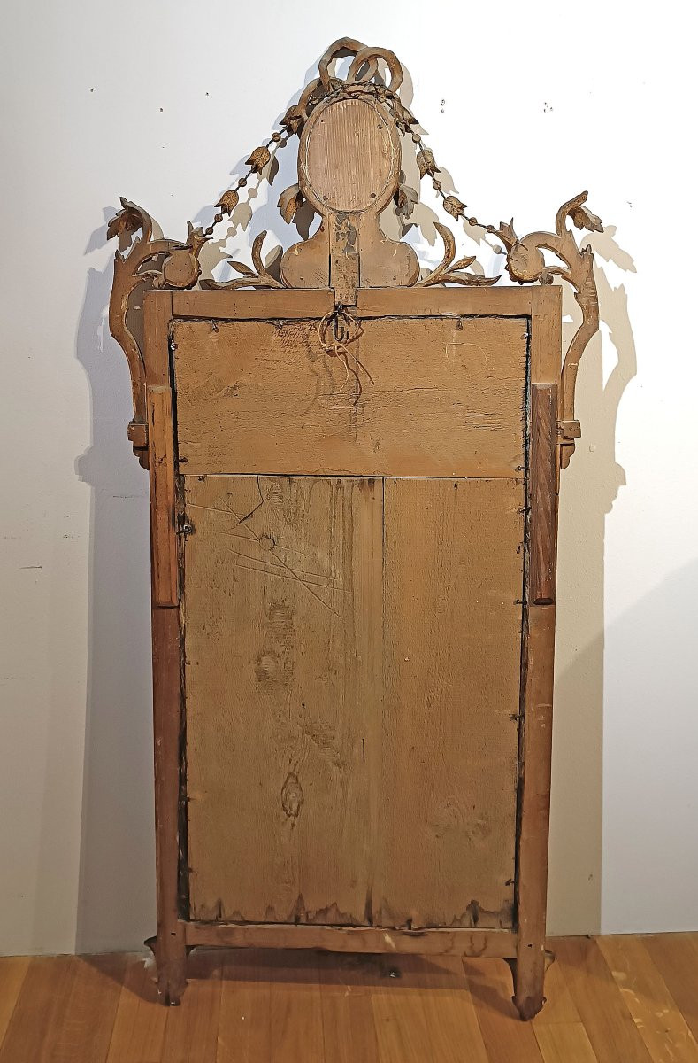 Late 18th Century Gilded Neoclassical Mirror-photo-5