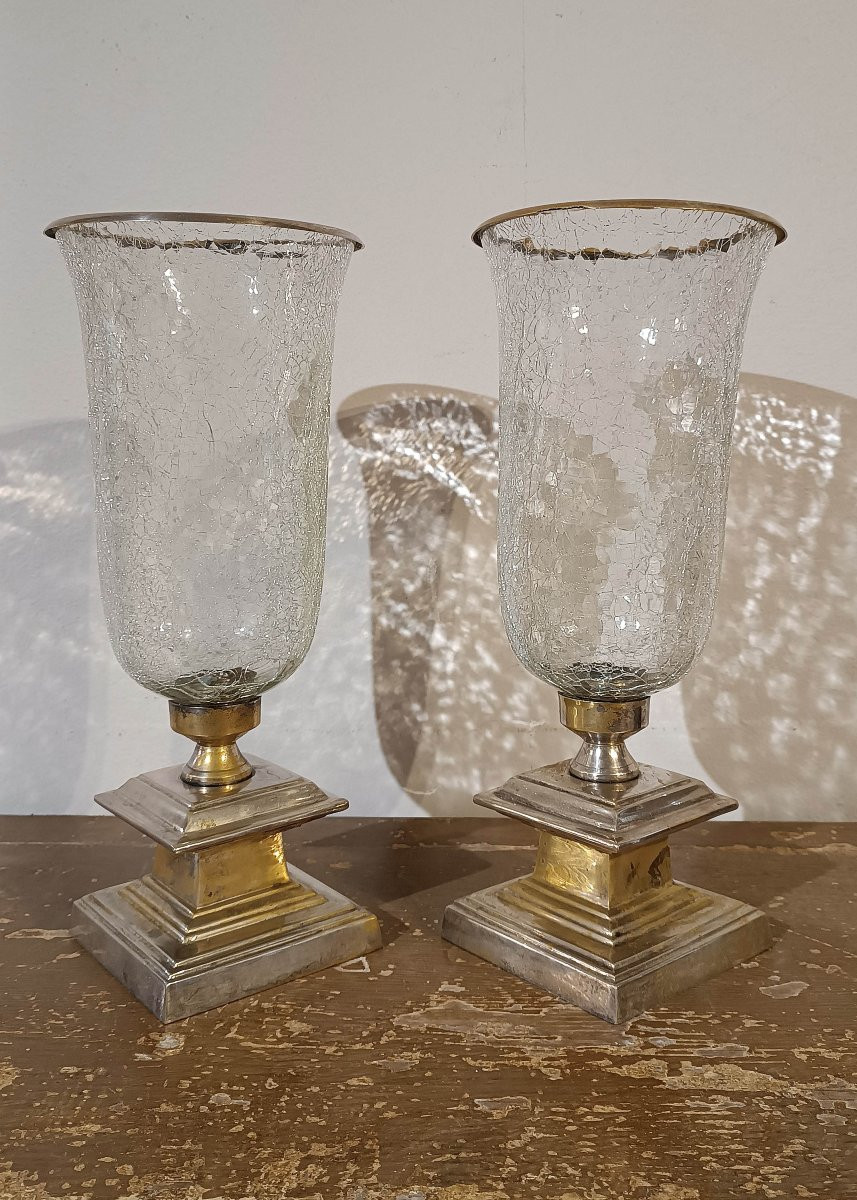 First Half Of The 19th Century Pair Of Candlesticks-photo-4