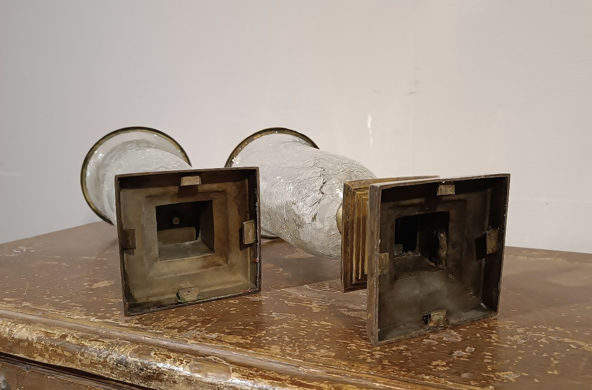 First Half Of The 19th Century Pair Of Candlesticks-photo-6