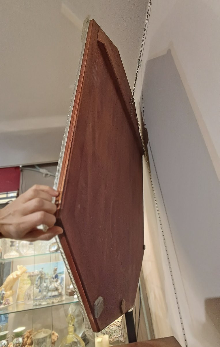 MIROIR EN VERRE DE MURANO FIN DU 18ème SIÈCLE-photo-5