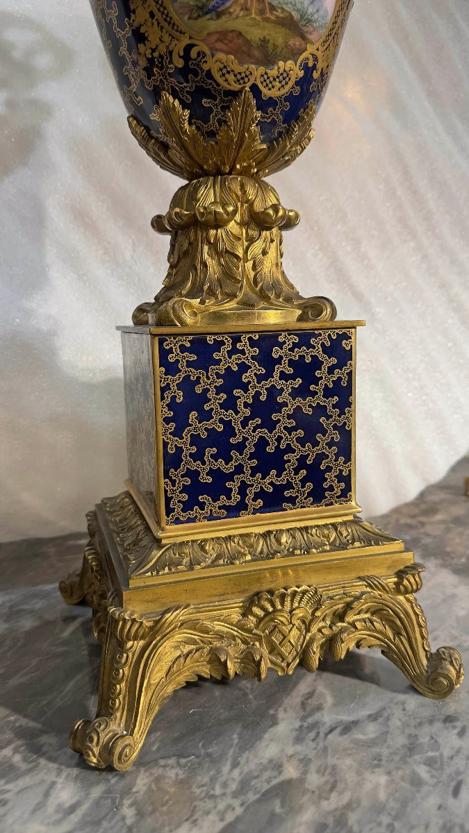 PAIRE DE VASES CHARLES X PREMIÈRE MOITIÉ DU 19ème SIÈCLE-photo-4