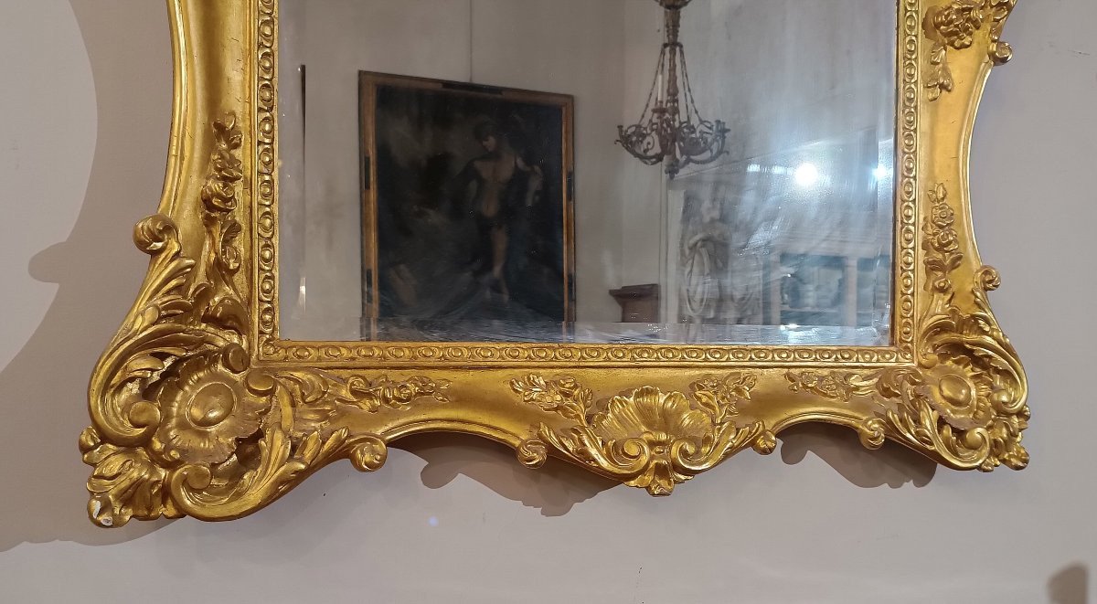 Early 19th Century Charles X Rectangular Mirror  -photo-3