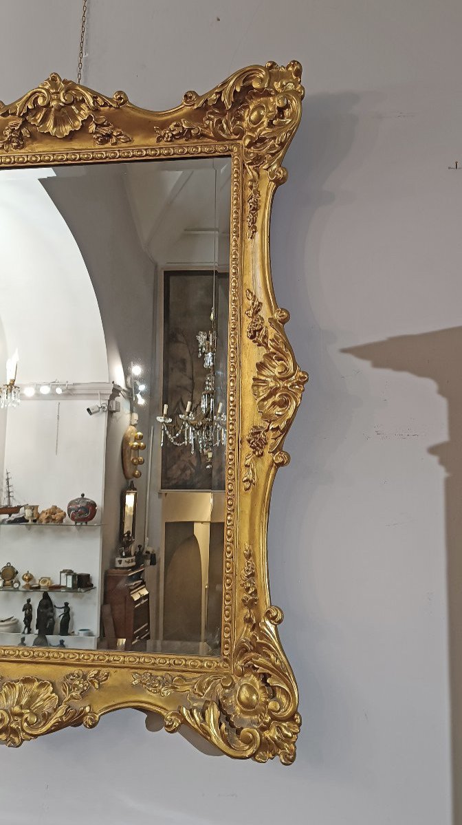Early 19th Century Charles X Rectangular Mirror  -photo-4