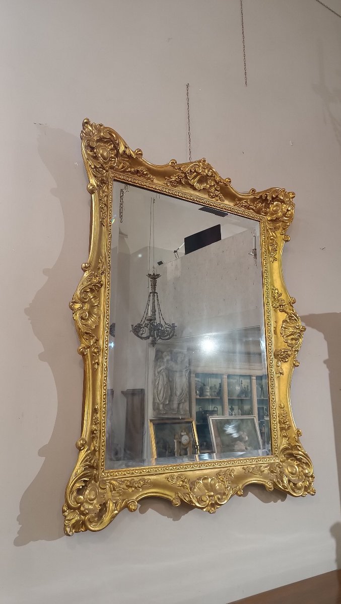 Early 19th Century Charles X Rectangular Mirror  -photo-2