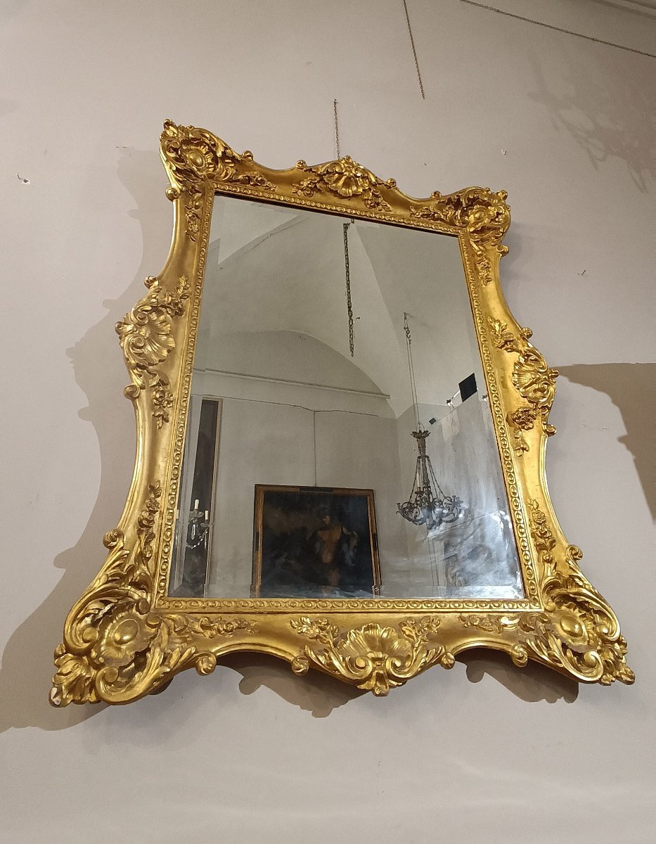 Early 19th Century Charles X Rectangular Mirror  -photo-7