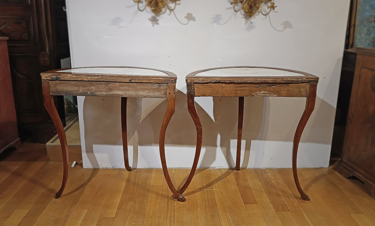Late 18th Century Pair Of Directory Console Tables-photo-4