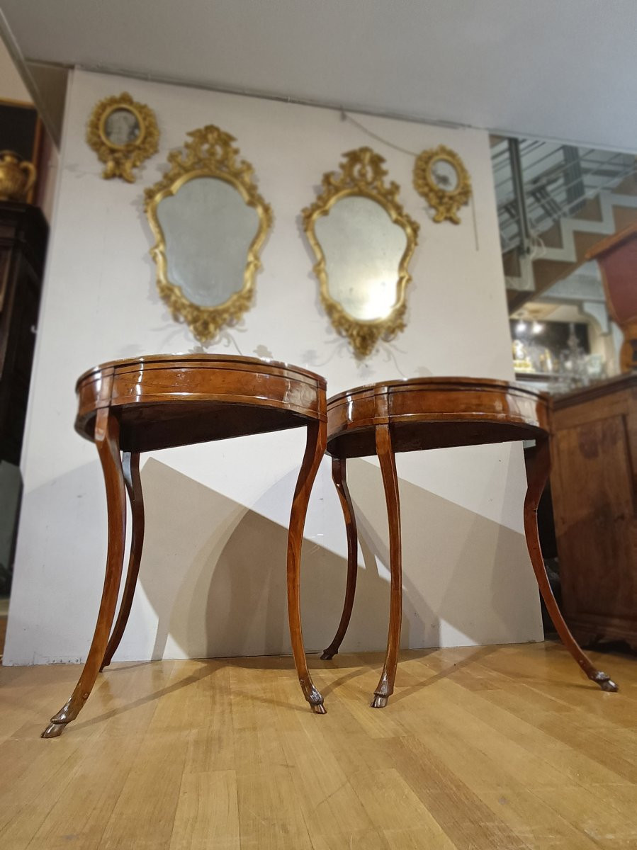 Late 18th Century Pair Of Directory Console Tables-photo-5
