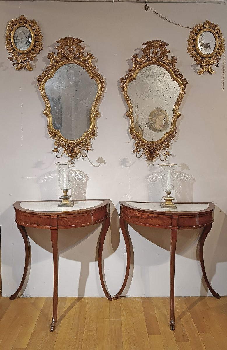 Late 18th Century Pair Of Directory Console Tables-photo-6