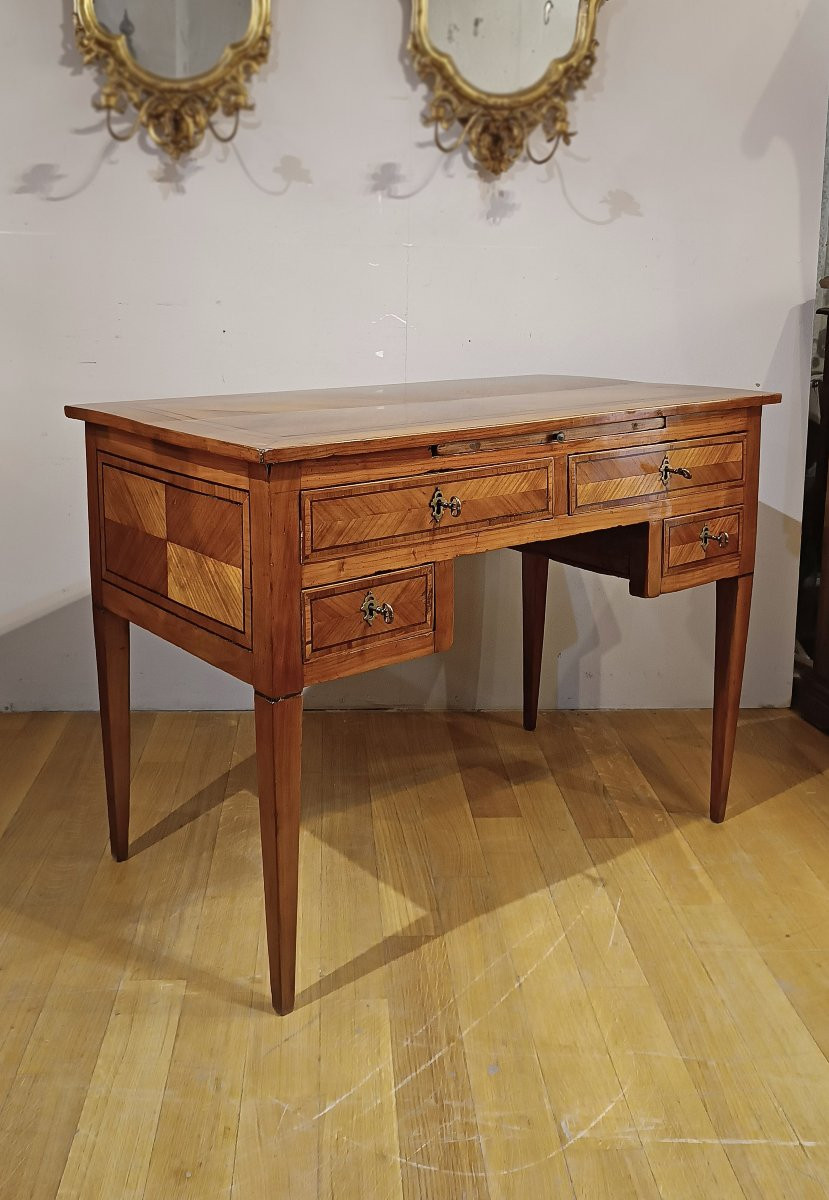 Second Half Of The 18th Century Louis XVI Cherry Writing Desk-photo-3
