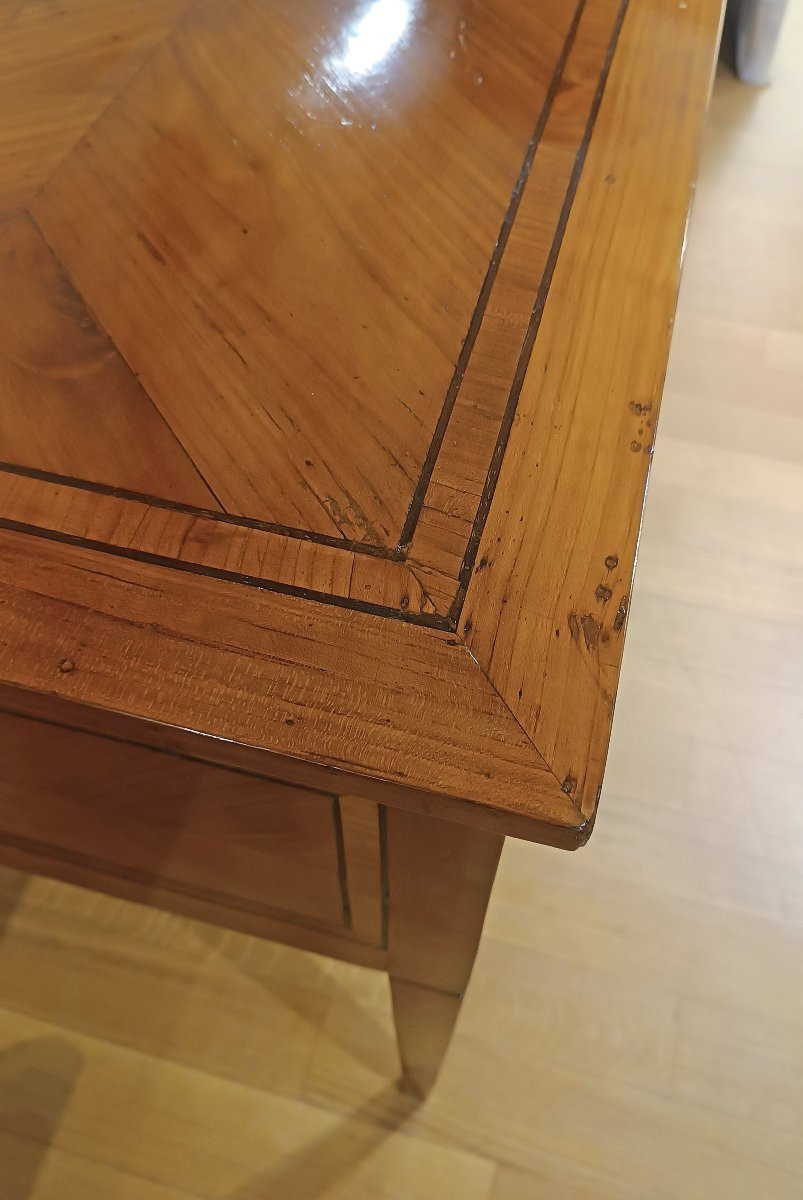 Second Half Of The 18th Century Louis XVI Cherry Writing Desk-photo-4