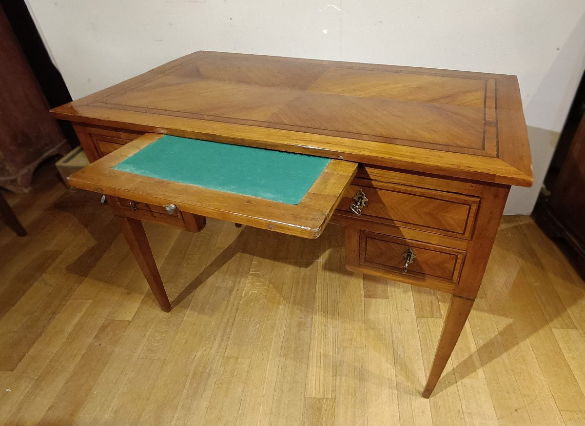 Second Half Of The 18th Century Louis XVI Cherry Writing Desk-photo-5