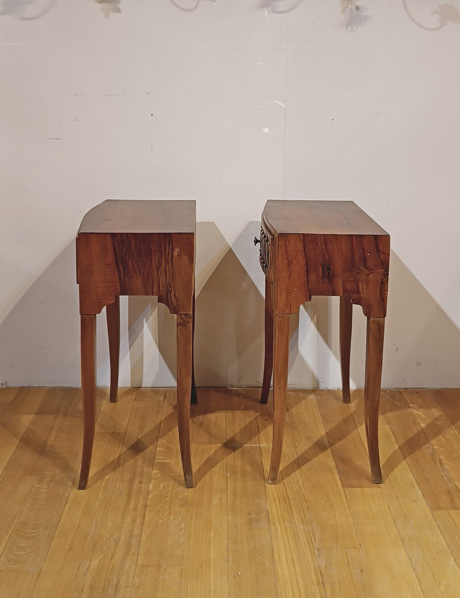 Late 18th Century Pair Of Directory Bedside Tables-photo-4