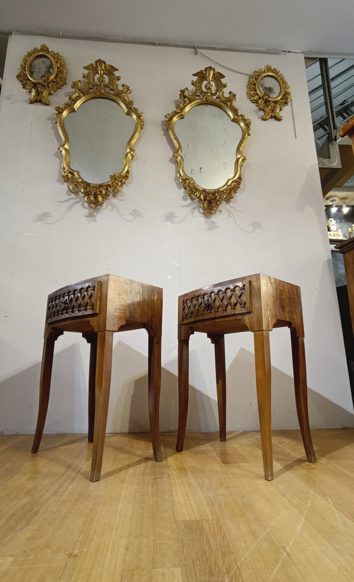 Late 18th Century Pair Of Directory Bedside Tables-photo-5