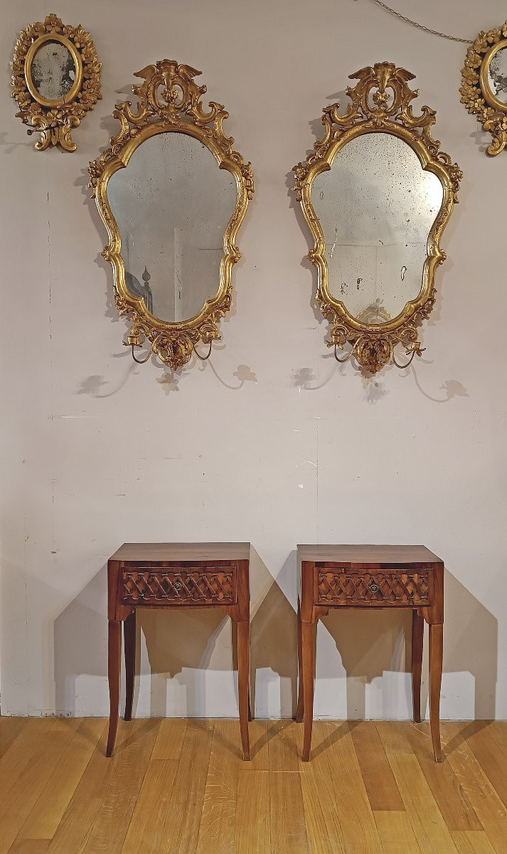 Late 18th Century Pair Of Directory Bedside Tables-photo-6