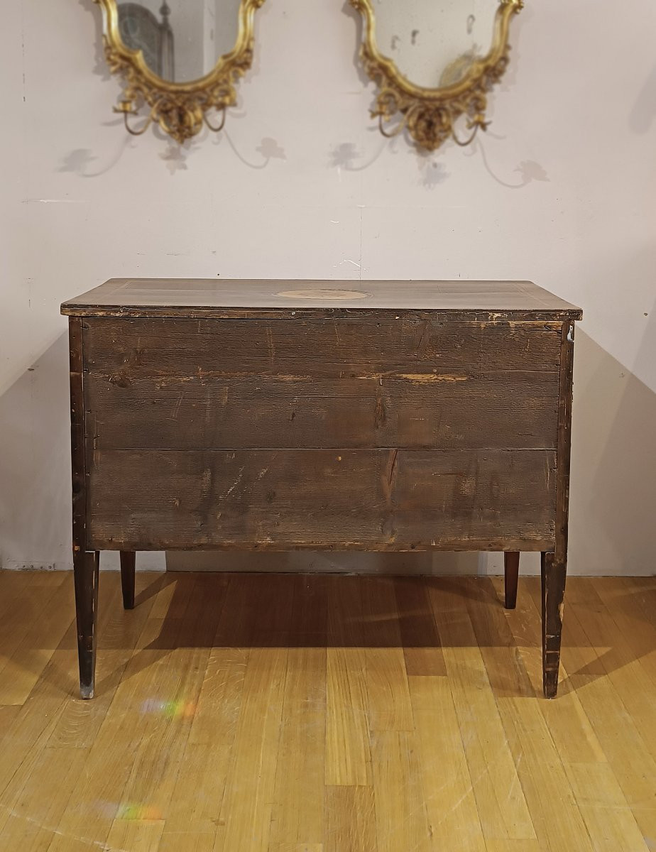 COMMODE NÉOCLASSIQUE MARQUÉE SECONDE MOITIÉ DU 18ème SIÈCLE-photo-4