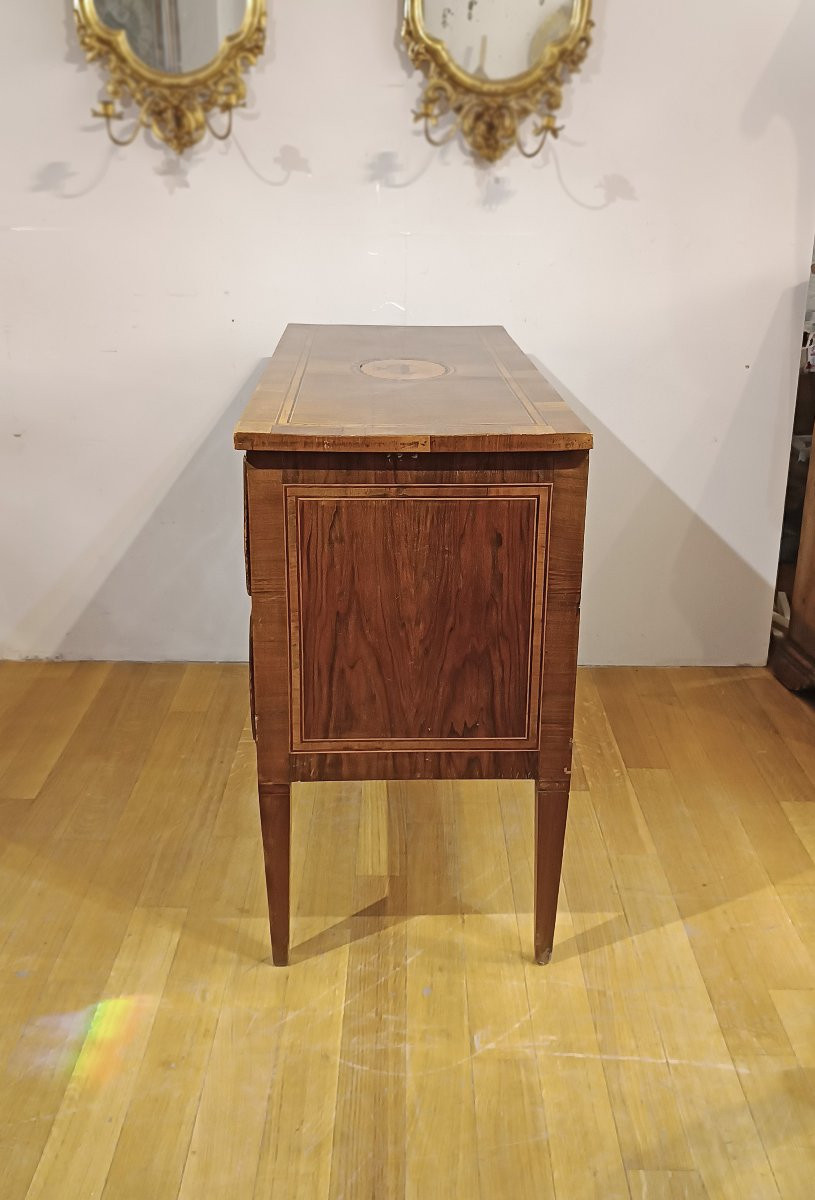 COMMODE NÉOCLASSIQUE MARQUÉE SECONDE MOITIÉ DU 18ème SIÈCLE-photo-4