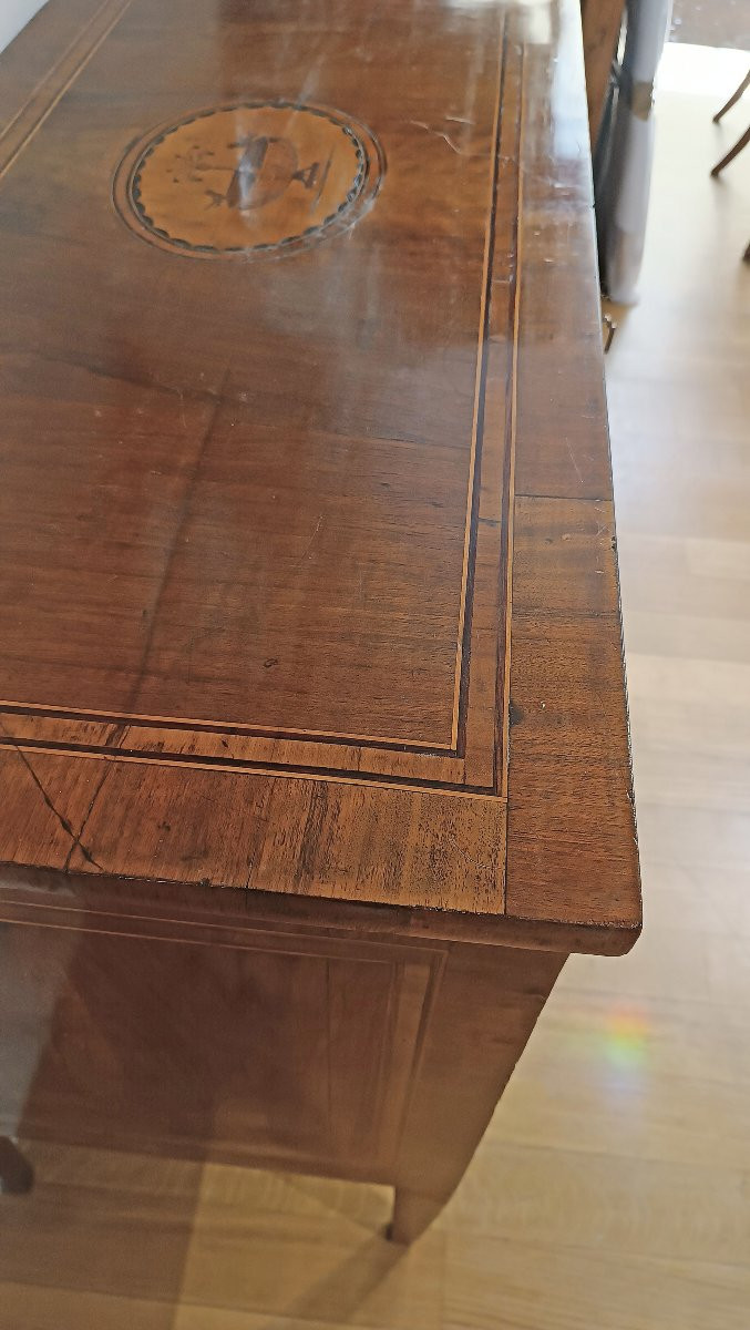 COMMODE NÉOCLASSIQUE MARQUÉE SECONDE MOITIÉ DU 18ème SIÈCLE-photo-5