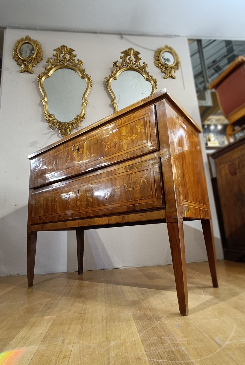 COMMODE NÉOCLASSIQUE MARQUÉE SECONDE MOITIÉ DU 18ème SIÈCLE-photo-6