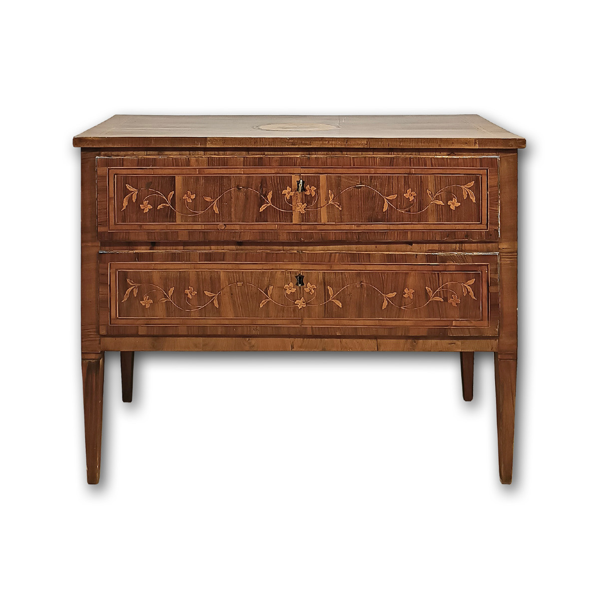 COMMODE NÉOCLASSIQUE MARQUÉE SECONDE MOITIÉ DU 18ème SIÈCLE
