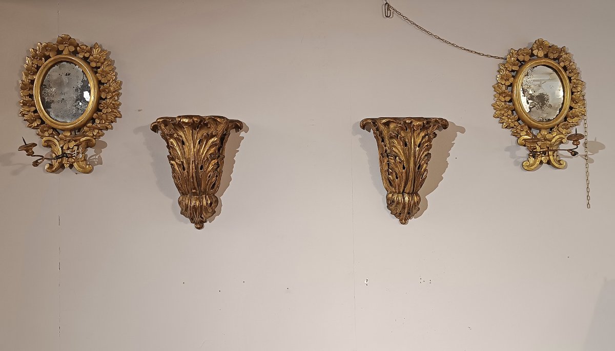 Mid-18th Century Pair Of Architectural Wall Friezes-photo-2