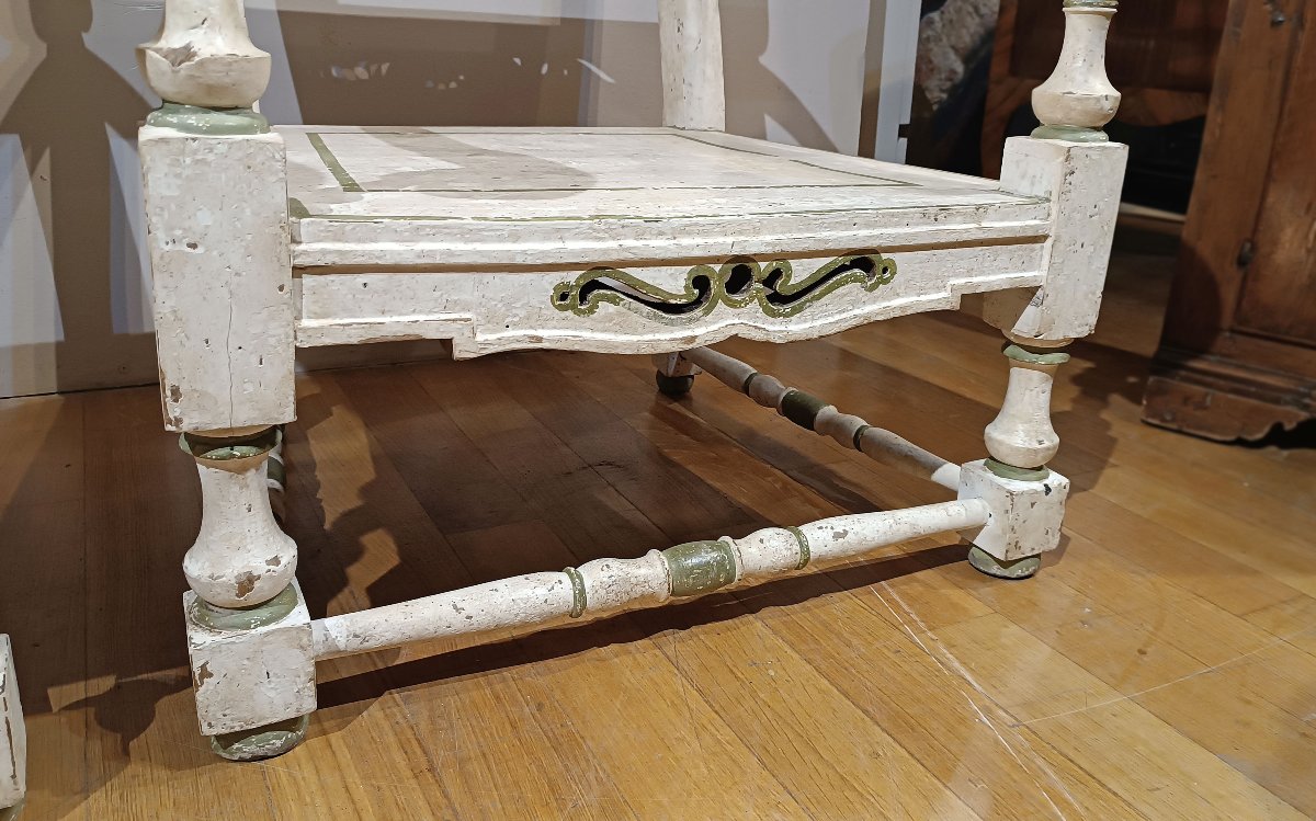 PAIRE DE FAUTEUILS PEINTS DU DÉBUT DU 19ème SIÈCLE-photo-5