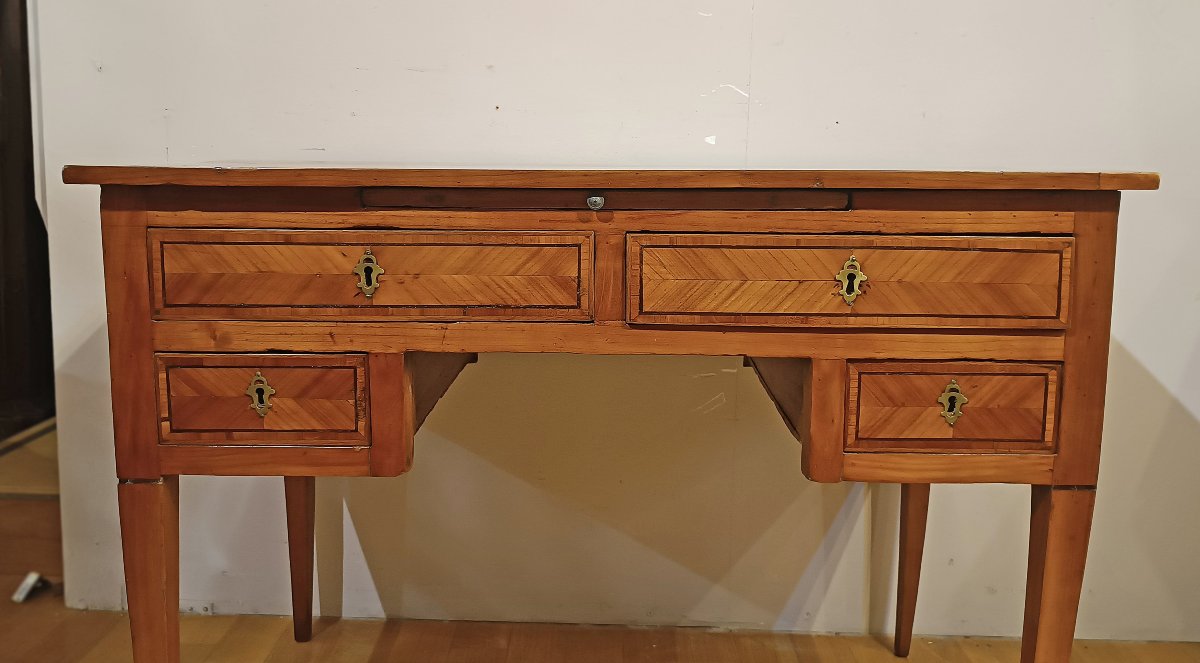 BUREAU LOUIS XVI EN CERISIER SECONDE MOITIÉ DU 18ème SIÈCLE-photo-3