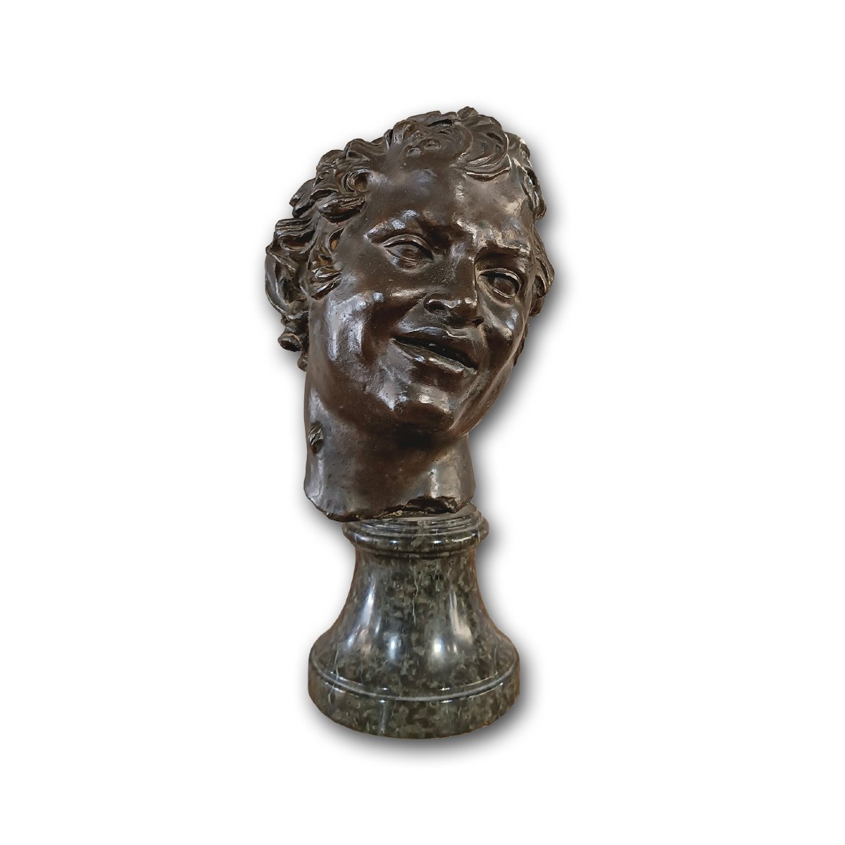 SCULPTURE DE SATYRE EN BRONZE FIN DU 16ème SIÈCLE