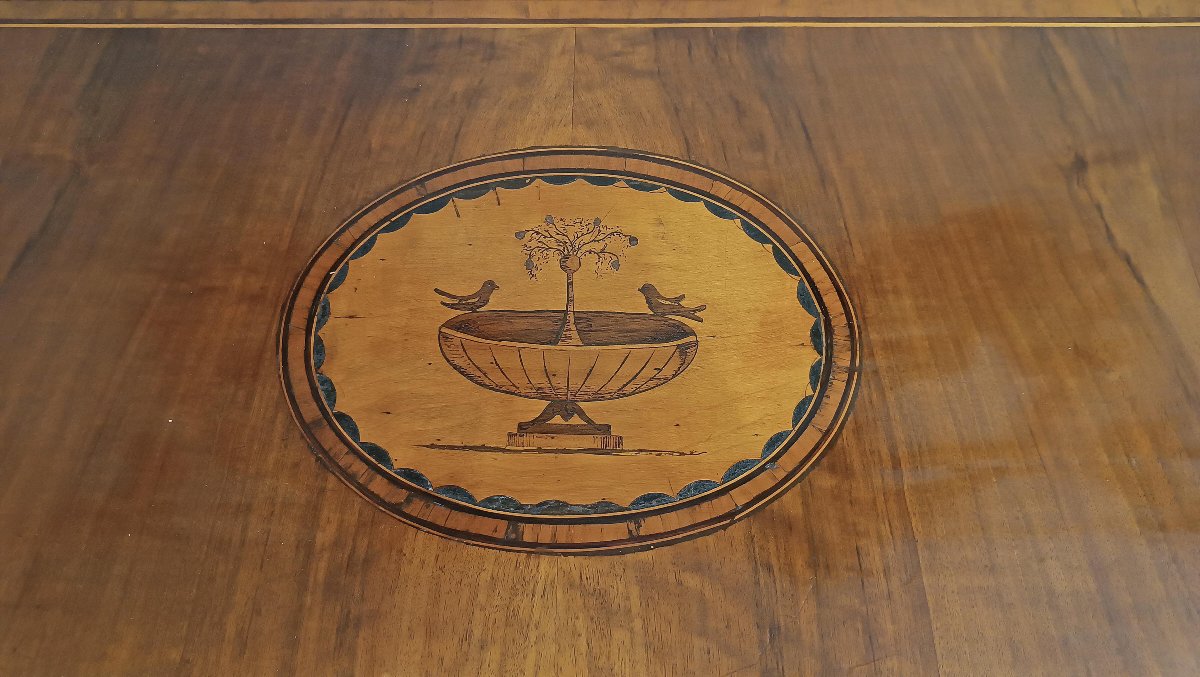 COMMODE NÉOCLASSIQUE MARQUÉE SECONDE MOITIÉ DU 18ème SIÈCLE-photo-3