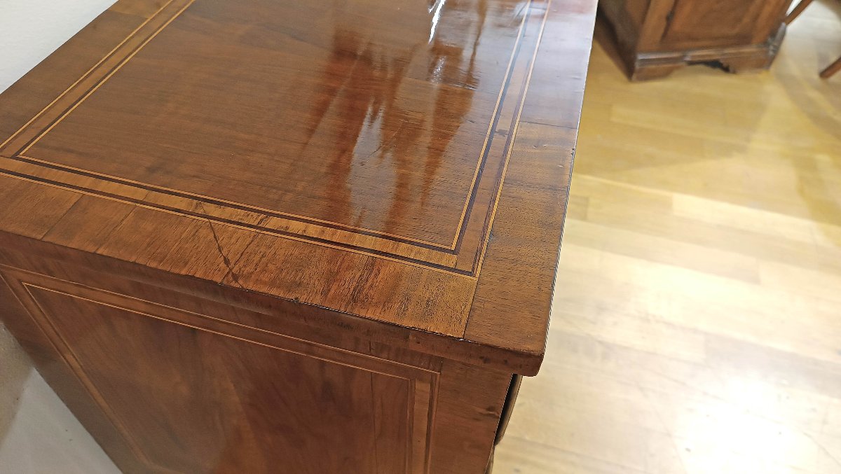 COMMODE NÉOCLASSIQUE MARQUÉE SECONDE MOITIÉ DU 18ème SIÈCLE-photo-4